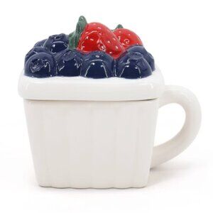 Strawberry and Blueberries Basket Mug - Bullseye's Playground NWOB 3ea Available